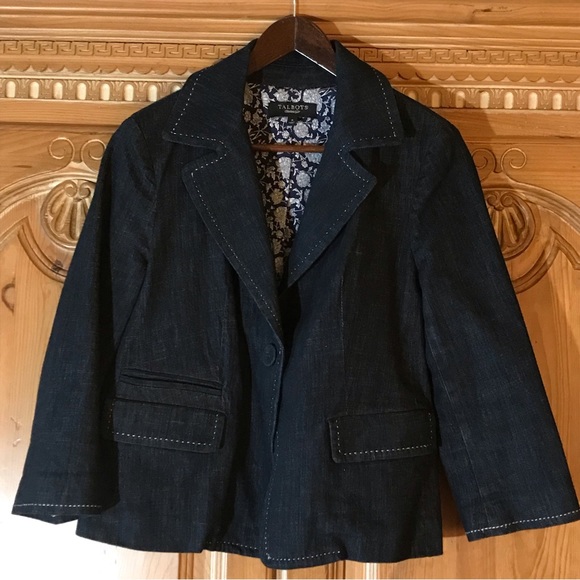 Talbots sz 8 Jean jacket - Picture 1 of 8
